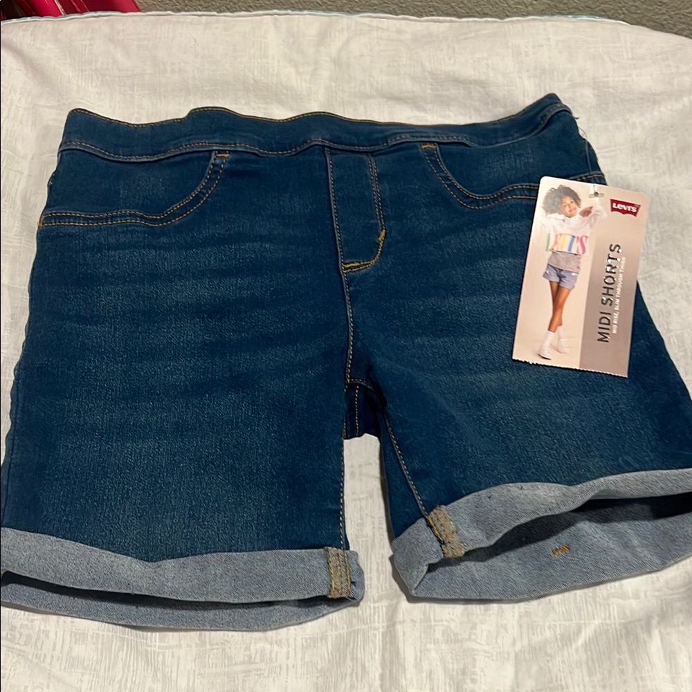 Levi's Girl’s Blue Denim Shorts